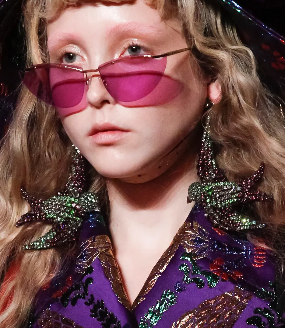 Embroidery earring, Gucci spring 2017