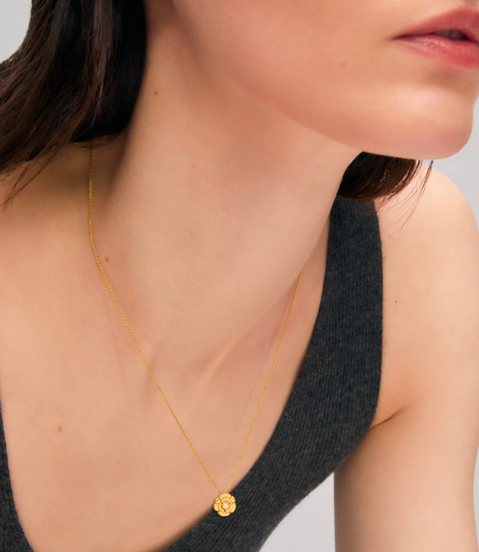 TOUS Rosa de Abril necklace with diamonds, freelance jewelry project