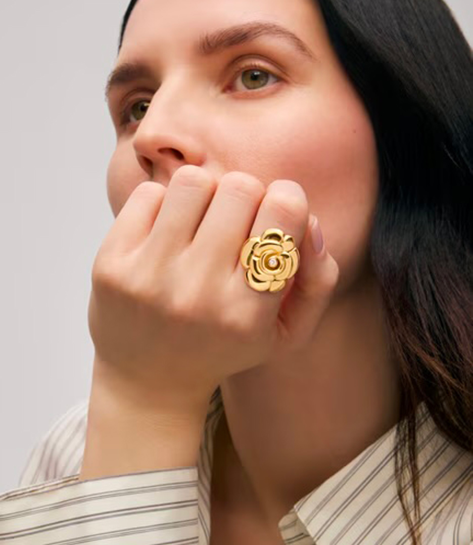 TOUS Rosa de Abril ring with diamond, freelance jewelry project